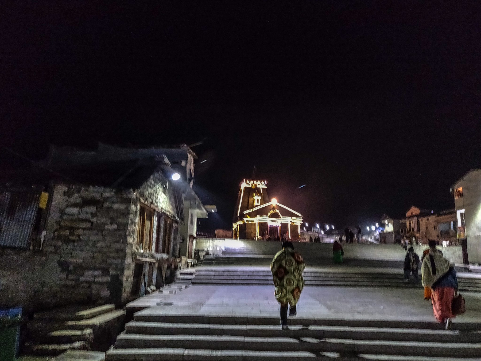Kedarnath temple @ night