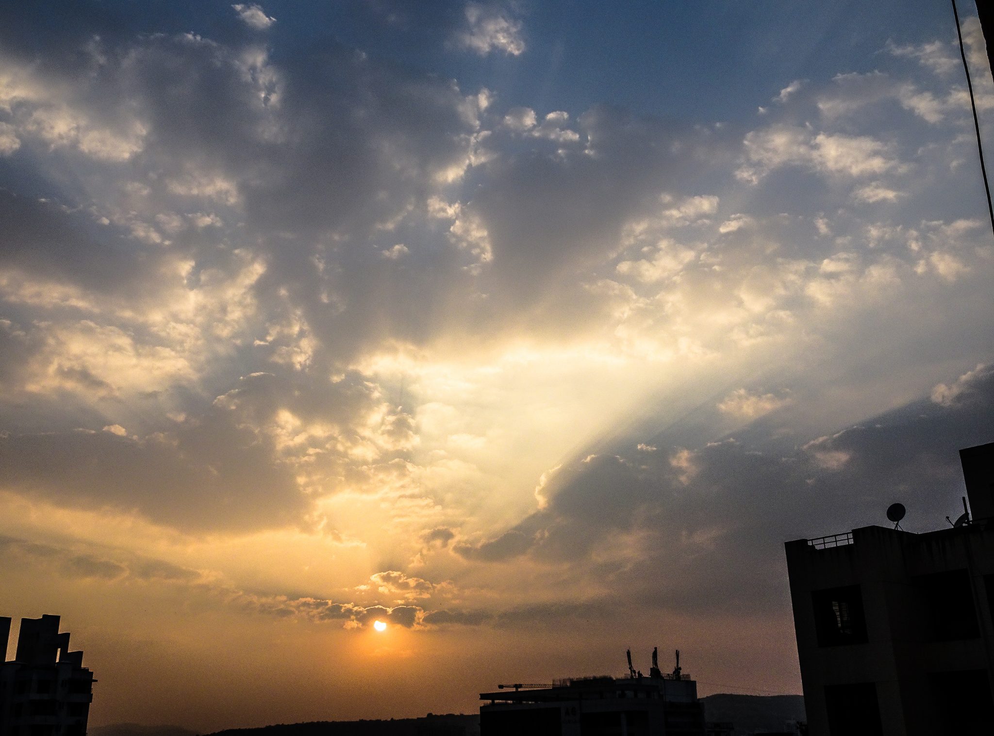 The rise of the sun