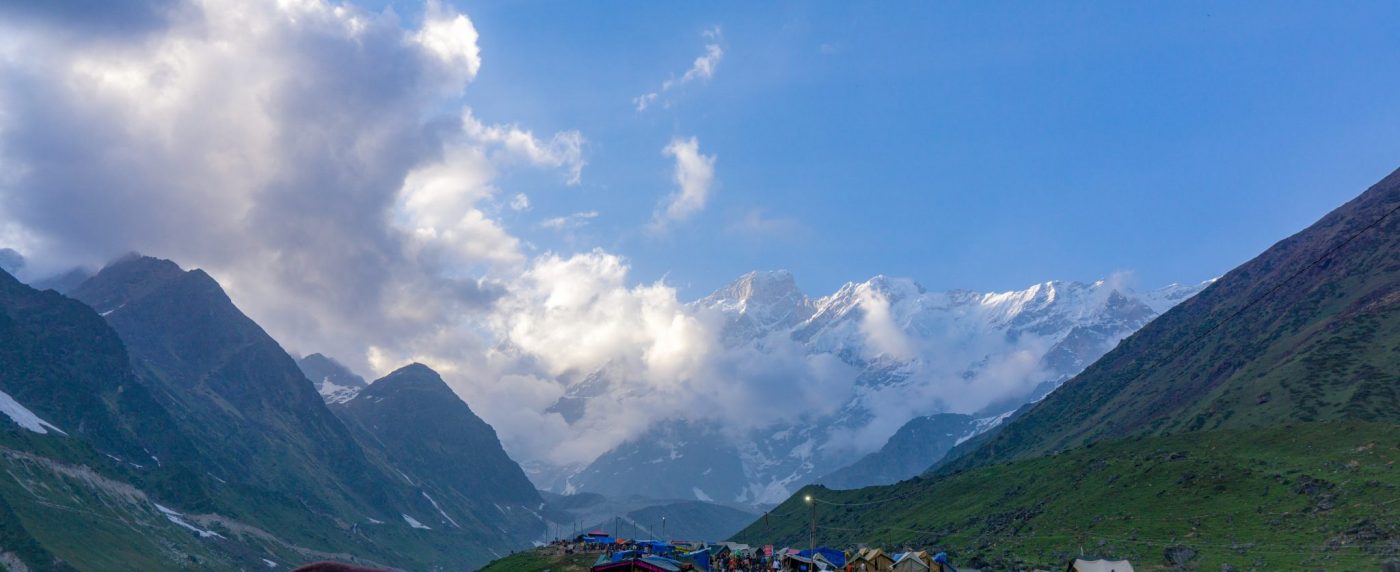 The view from the Kedarnath base camp
