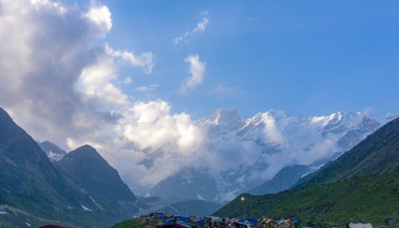 The view from the Kedarnath base camp