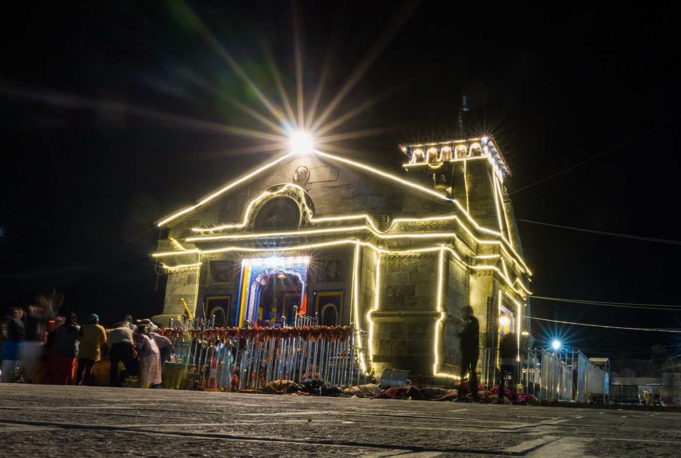 Kedarnath Temple @ night