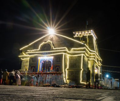 Kedarnath Temple @ night